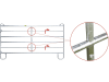 Patura Panel B x H 3,00 x 1,70 m für Rinder, mit 6 Horizontalrohren, 310200