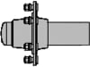 BPW Laufachsenstummel "GS-ST 5508" ohne Bremse, Vierkant 70 x 70 mm