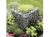 bellissa Gabionen-Kräuterspirale Cantone eckig 120 x 110 x 70 cm  silver , Füllmenge 370 l