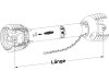 Walterscheid Gelenkwelle W Ecoline 100E Länge 560 mm Anschlussgabel/Anschlussgabel 1 3/8" 6 beidseitig, 1800000