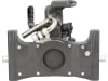 HANS SAUERMANN Zugmaul "HS1600-1KUD-312F-38", automatisch mit Adapterplatte, 312/22/30 mm, Ø Bolzen 38 mm, Fendt grau, für Anhängebock Traktor, FG416500070301