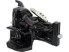 HANS SAUERMANN Zugmaul "HS1700-1KUD-38", automatisch mit Adapterplatte, 330/25/32 mm, Ø Bolzen 38 mm, schwarz, für Anhängebock Traktor, D0.017.8569.3
