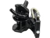 HANS SAUERMANN Zugmaul "HS1700-1KUD-38", automatisch mit Adapterplatte, 330/25/32 mm, Ø Bolzen 38 mm, schwarz, für Anhängebock Traktor, D0.017.8569.3