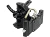 HANS SAUERMANN Zugmaul "HS1700-1KUD-38", automatisch mit Adapterplatte, 330/25/32 mm, Ø Bolzen 38 mm, schwarz, für Anhängebock Traktor, D0.017.8569.3