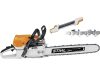 STIHL Benzin-Kettensäge "MS 462 C-M" 4,4 kW (6,0 PS) Schienenlänge 50 cm, ohne Griffheizung, mit 2 Sägeketten und Feilenhalter, Führungsschiene Leichtbau, 1142 200 0028