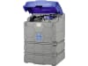 Cemo Tankanlage "Cube AdBlue® Outdoor Premium" 1.500 l für AdBlue®, stationär, 230 V-Elektropumpe, mit Deckel und Heizlüfter, mit Anschluss an externen Tankautomaten, 10466
