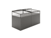 KGT Aluminium-Hochbeet 0,91 x 2,05 x 0,77 m Typ 210 anthrazit-grau , Füllmenge 1.400 l