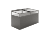 KGT Aluminium-Hochbeet 0,91 x 2,05 x 0,77 m Typ 210 anthrazit-grau , Füllmenge 1.400 l