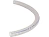 Holder Saugschlauch 30 mm; 40 mm x 4 mm, PVC (Polyvinylchlorid), klar, bräunlich, mit Spirale, 025555