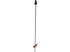 Ako Zaunpfahl 1,03 m Federstahl rot oval, mit Ringisolator, 10 St., 441456