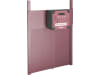 KERBL Hühnerklappe "Easy Protect" 28,5 x 25 cm Komplettset inkl. Steuerung und Führungsschienen für Geflügelställe, rosé, 70590-ROSE