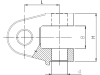 Gabelkopf für hydraulische Oberlenker
