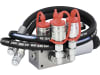 Zusatzsteuerventil 12 V DC 6/2 Wegeventil -TB-, Grundventilausführung, inkl. Elektroeinheit mit Wipptaster
