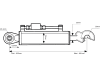 Hydraulischer Oberlenker Kat. 2 Länge 620 – 881 mm, mit Fanghaken und Kugelgelenk