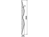 NIAUX 200 Eggenscheibe 450 x 5 mm, LK 105 mm, gerade, gezahnt, für Väderstad, 31-003904