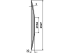 NIAUX 200 Säscheibe 327 x 3 mm, LK 35 mm, gewölbt, glatt, für Sämaschine Kuhn, 31-004382
