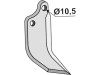Industriehof® Fräsmesser links/rechts 155 x 60 x 5 mm, Bohrung 10,5 mm für Agria