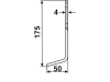 Industriehof® Fräsmesser links/rechts 175 x 50 x 4 mm, Bohrung 9 mm für Agria