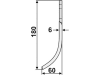 Industriehof® Fräsmesser links/rechts 180 x 30 x 6 mm, Bohrung 9 mm für Nibbi Bruno E