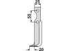 Industriehof® Fräsmesser links 185 x 25 x 6 mm, Bohrung 9 mm für B.C.S., BCS-07L