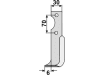 Industriehof® Fräsmesser links 184 x 30 x 6 mm, Bohrung 9 mm für Breviglieri M21 - 1583 (11076), BRE-12L