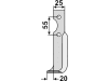 Industriehof® Fräsmesser links/rechts 165 x 25 x 6 mm, Bohrung 9 mm für B.C.S., Grillo (Pinza), Iseki, S.E.P.