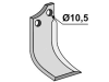 Industriehof® Fräsmesser links/rechts 138 x 55 x 6 mm, Bohrung 10,5 mm für Badalini F/777