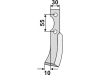 Industriehof® Fräsmesser links/rechts 183 x 30 x 6 mm, Bohrung 8,5 mm für Carraro Antonio