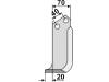 Industriehof® Fräsmesser links/rechts 185 x 70 x 6 mm, Bohrung 12,5 mm für Breviglieri, Valpadana