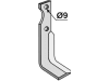 Industriehof® Fräsmesser links/rechts 175 x 50 x 4 mm, Bohrung 9 mm für Agria