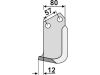 Industriehof® Fräsmesser links/rechts 180 x 80 x 7 mm, Bohrung 14,5 mm für Celli