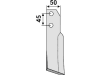 Industriehof® Fräsmesser links/rechts 178 x 50 x 6 mm, Bohrung 12,5 mm für Carraro Antonio
