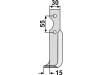 Industriehof® Fräsmesser links/rechts 185 x 30 x 6 mm, Bohrung 8,5 mm für Carraro Antonio
