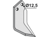 Industriehof® Fräsmesser rechts 174 x 60 x 6 mm, Tiefe 110 mm, Bohrung 12,5 mm für Celli, CEL-14R
