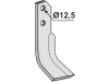 Industriehof® Fräsmesser links/rechts 178 x 50 x 6 mm, Bohrung 12,5 mm für Carraro Antonio