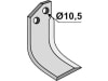 Industriehof® Fräsmesser links/rechts 155 x 82 x 6 mm, Bohrung 10,5 mm für Bertolini S.315 - 13014/5