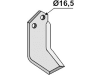 Industriehof® Fräsmesser links/rechts 185 x 90 x 8 mm, Bohrung 16,5 mm für Howard