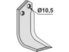 Industriehof® Fräsmesser links/rechts 170 x 50 x 6 mm, Bohrung 10,5 mm für Nibbi Bruno G519