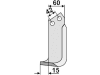 Industriehof® Fräsmesser links/rechts 170 x 60 x 6 mm, Bohrung 12,5 mm für Sicma ZL/L