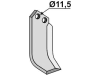 Industriehof® Fräsmesser links/rechts 162 x 55 x 4,5 mm, Bohrung 11,5 mm für Bungartz