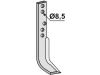Industriehof® Fräsmesser links/rechts 190 x 30 x 4 mm, Bohrung 8,5 mm für Holder