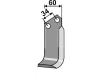 Industriehof® Fräsmesser links/rechts 160 x 60 x 6 mm, Bohrung 12,5 mm für Del Morino