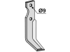 Industriehof® Fräsmesser links/rechts 164 x 30 x 4 mm, Bohrung 9 mm für Benassi RT45-401