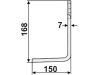 Industriehof® Fräsmesser rechts 168 x 70 x 7 mm, Bohrung 12,5 mm, Gewicht 0,9 kg für Muratori, MUR-12R