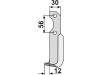 Industriehof® Fräsmesser links/rechts 170 x 72 x 6 mm, Bohrung 9 mm für Bertolini S.306-15517/8