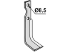 Industriehof® Fräsmesser links/rechts 185 x 30 x 6 mm, Bohrung 8,5 mm für Carraro Antonio
