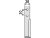 Industriehof® Fräsmesser links/rechts 150 x 30 x 5 mm, Bohrung 6,5 mm für Holder