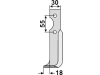 Industriehof® Fräsmesser links/rechts 170 x 30 x 6 mm, Bohrung 8,5 mm für B.C.S.
