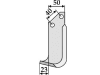 Industriehof® Fräsmesser links/rechts 152 x 50 x 6 mm, Bohrung 10,5 mm für B.C.S., Grillo (Pinza), Pasquali