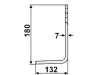 Industriehof® Fräsmesser links/rechts 180 x 80 x 7 mm, Bohrung 13 mm für Howard